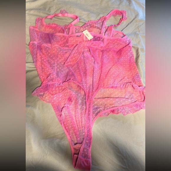 NWT torrid pink and purple mesh bodysuit size 4 - Picture 5 of 6